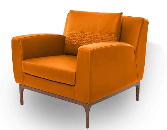 pomarańczowy fotel